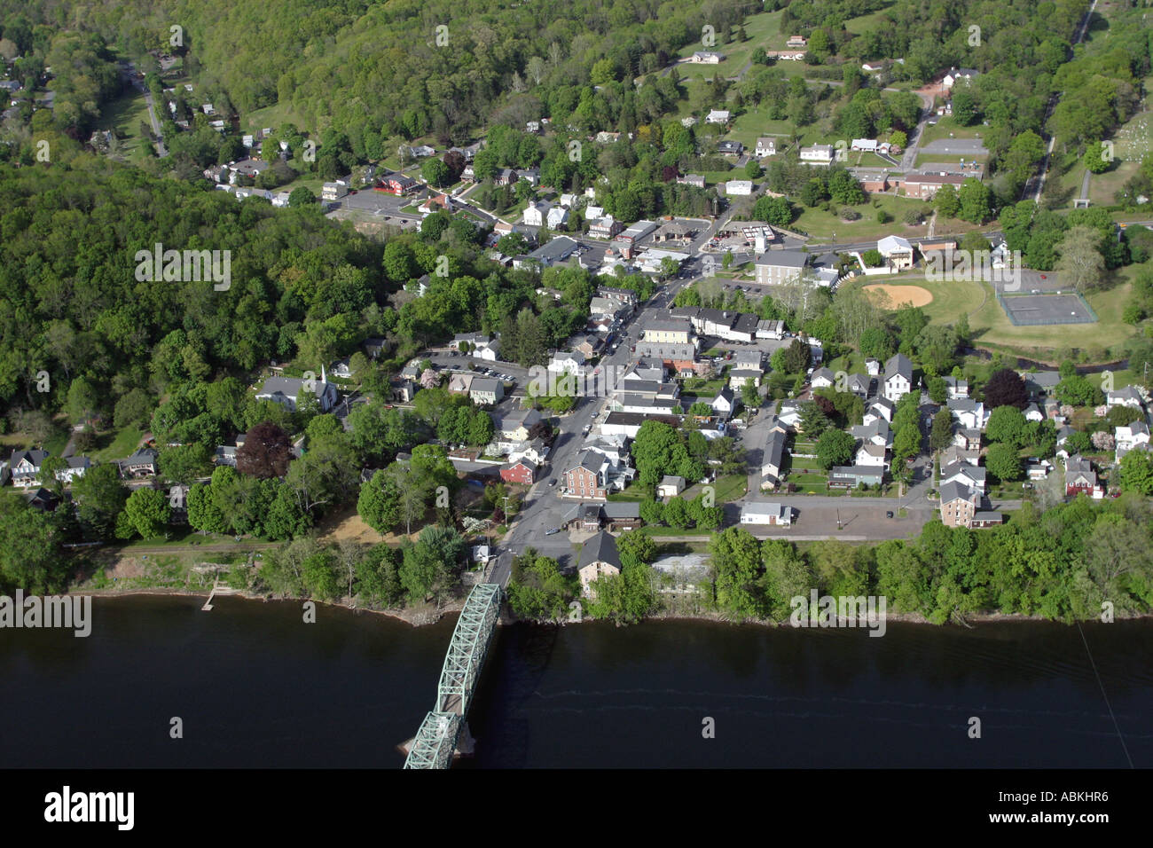 Aerial view of Boro Milford, New Jersey, U.S.A Stock Photo Alamy