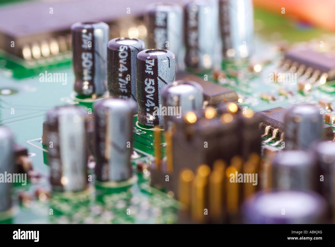 Computer Mother Board Sound Card Stock Photo - Alamy