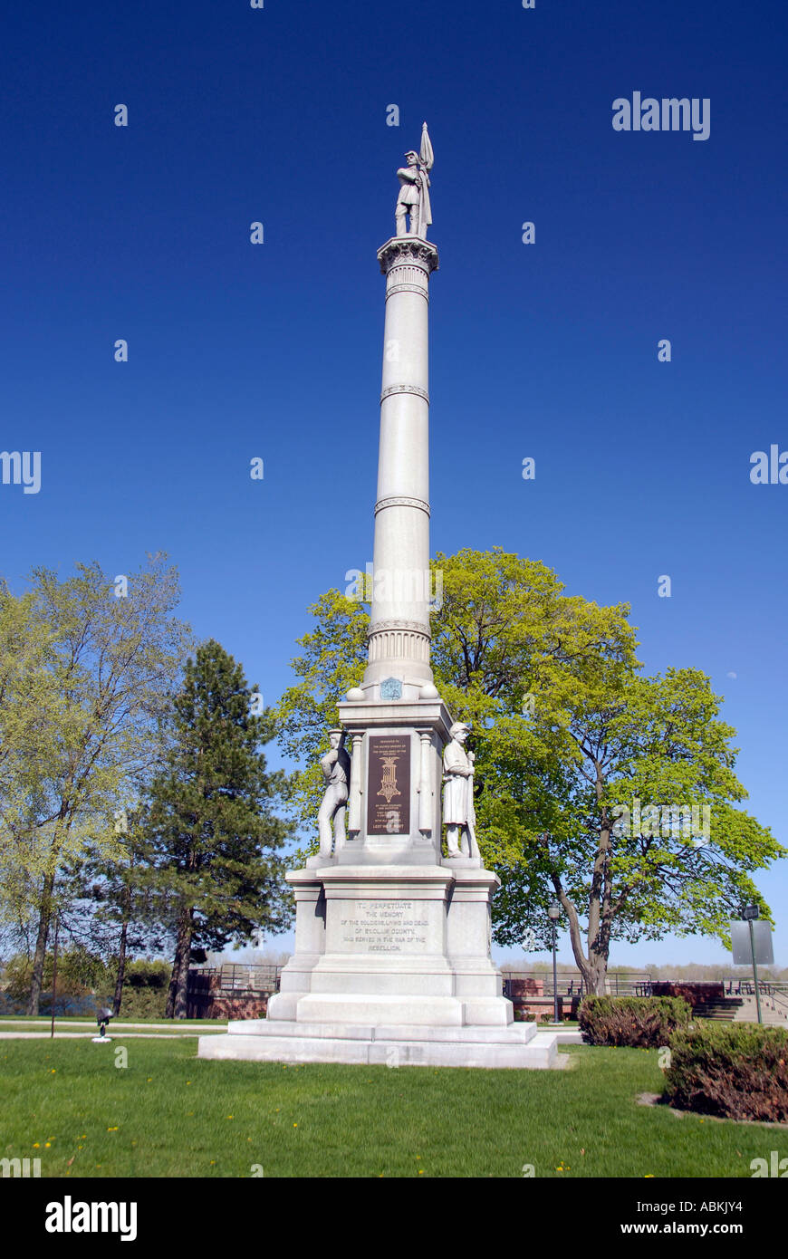 Civil War Monument for soldiers who fought in the War of the Rebellion