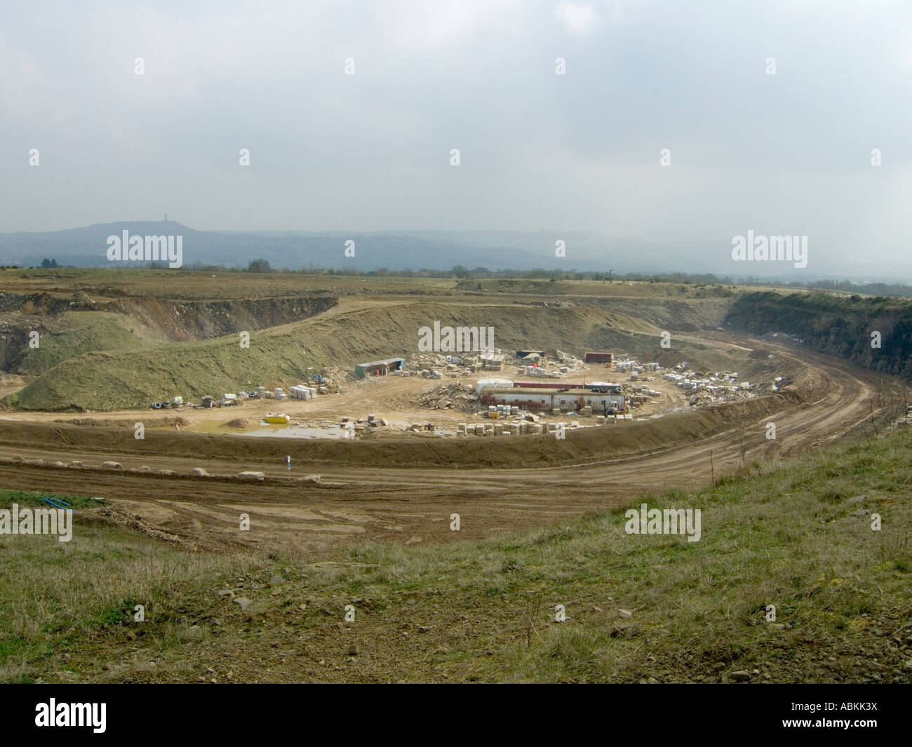 Crossland Moor quarry Huddersfield West Yorkshire Stock Photo Alamy