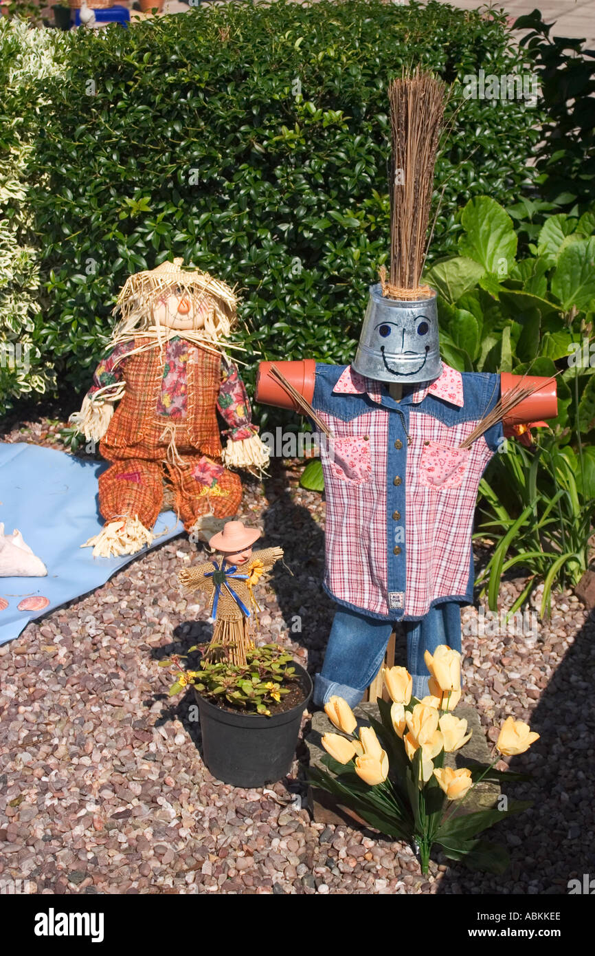 Thornton Hough scarecrow festival Wirral UK June 2005 Stock Photo - Alamy