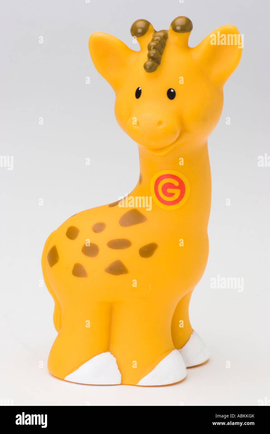 Fisher Price Toy Little People Alphabet Zoo Yellow Giraffe Stock Photo -  Alamy