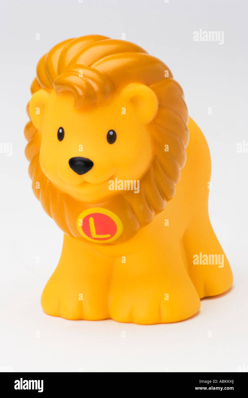 Fisher Price Toy Little People Alphabet Zoo Yellow Lion Stock Photo Alamy