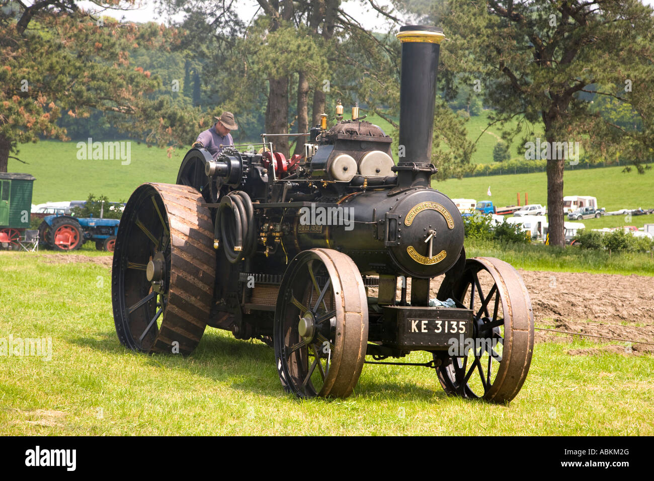 Wiltshire Steam Vintage Rally 2007 Fowler Ploughing Steam Engine General French built 1916 Stock Photo