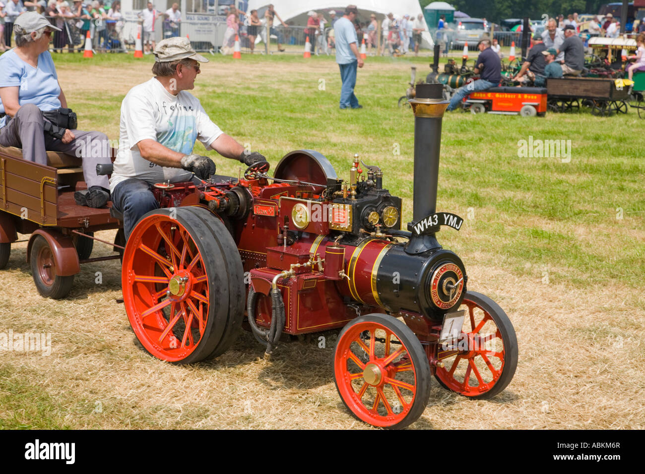Wiltshire Steam Vintage Rally 2007 miniature steam traction engine Stock Photo
