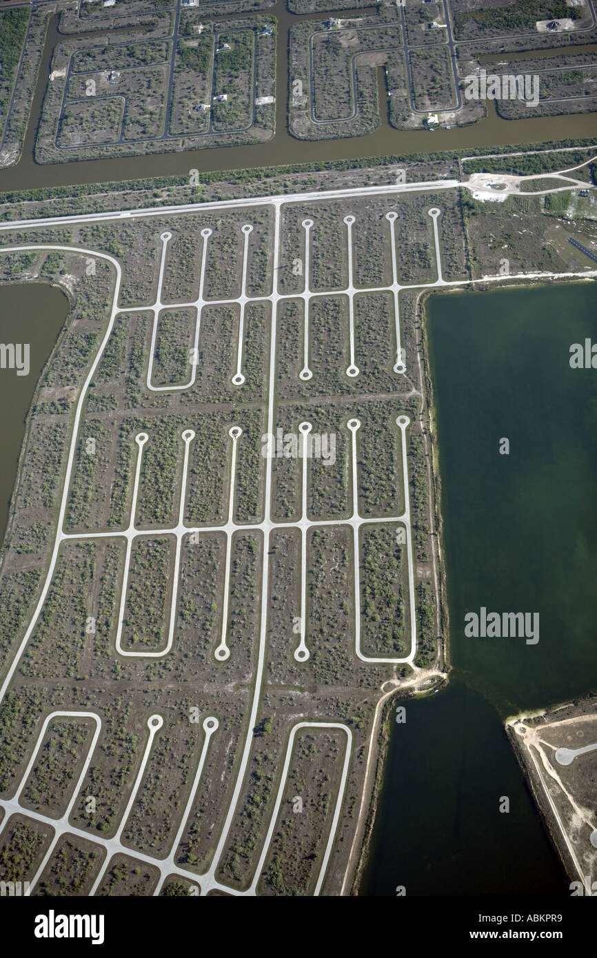 Aerial photo of Rotonda, North Port, Charlotte County, west coast of Florida Stock Photo Alamy