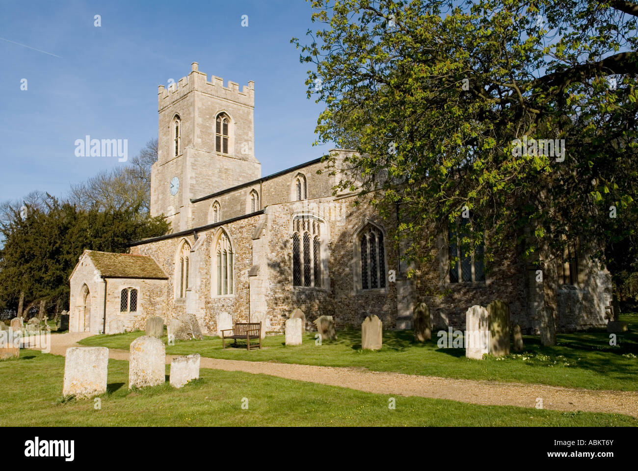 St Andrews Church Abbots Ripton Cambridgeshire UK Stock Photo