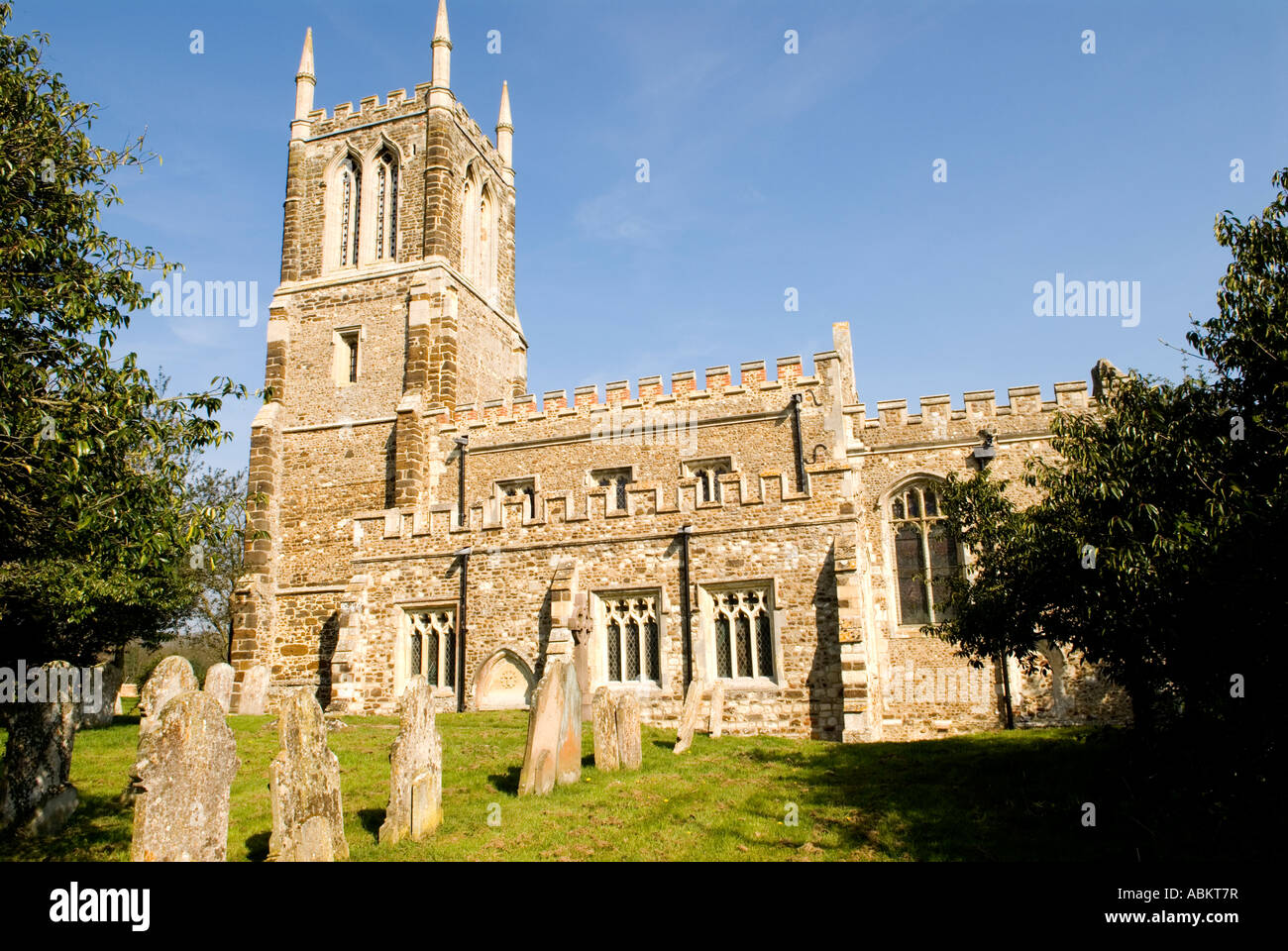 St John the Baptist Church Cockayne Hatley Cambridgeshire UK Stock
