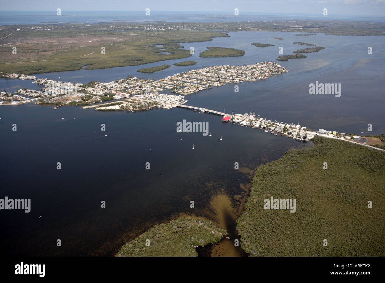 Aerial photo of Porpoise Point Island, West Island, Pontoon Bay, Pine