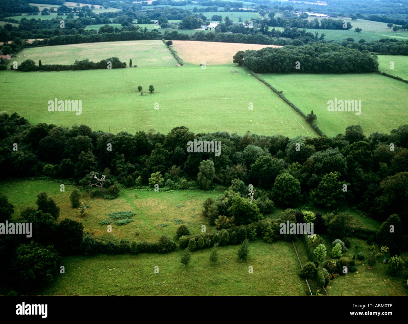SUSSEX Haywards Heath area, aerial view. Southern England Stock Photo