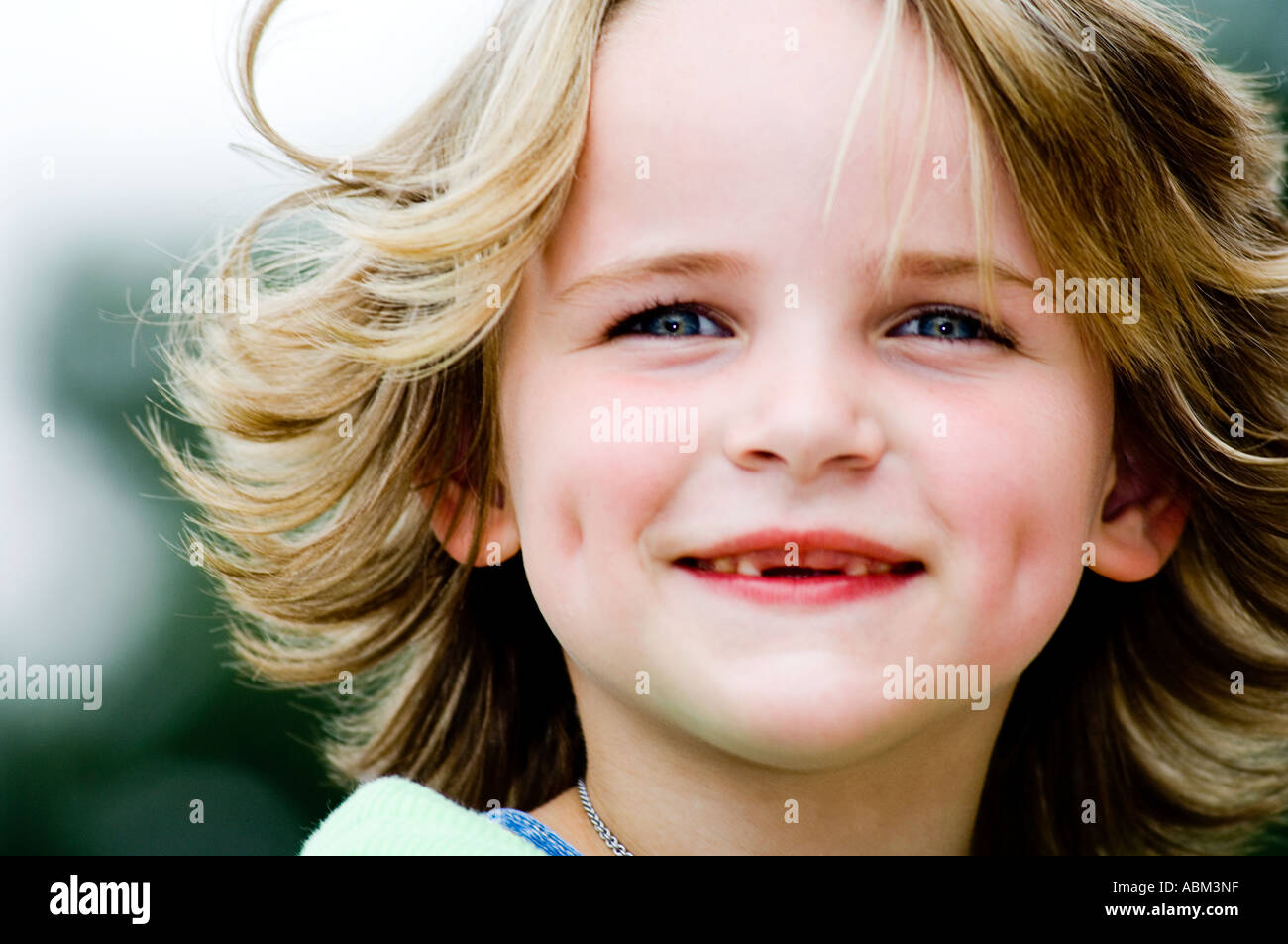Portrait of a Smiling Girl Stock Photo - Alamy