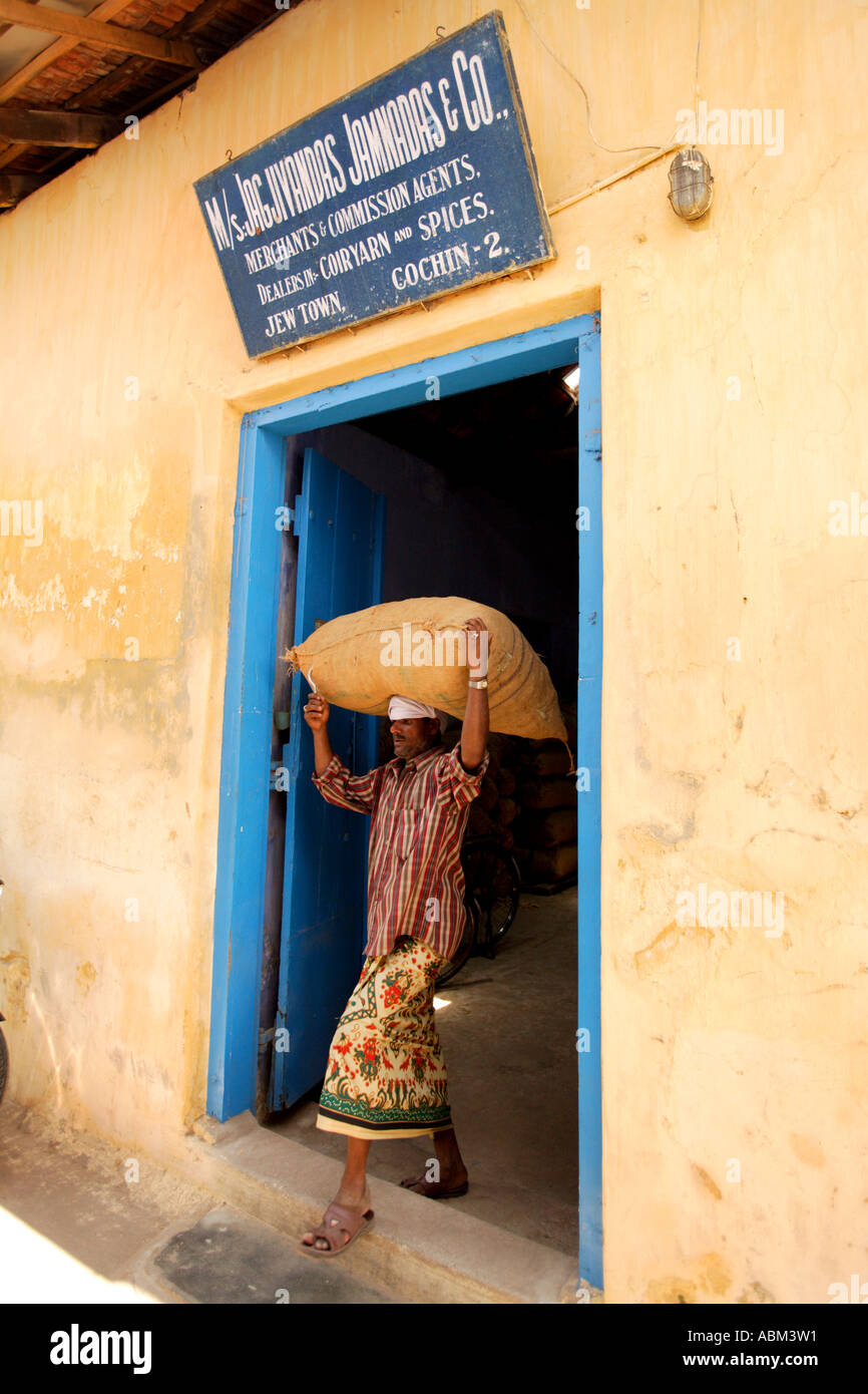 Indian man carrying sack hi-res stock photography and images - Alamy