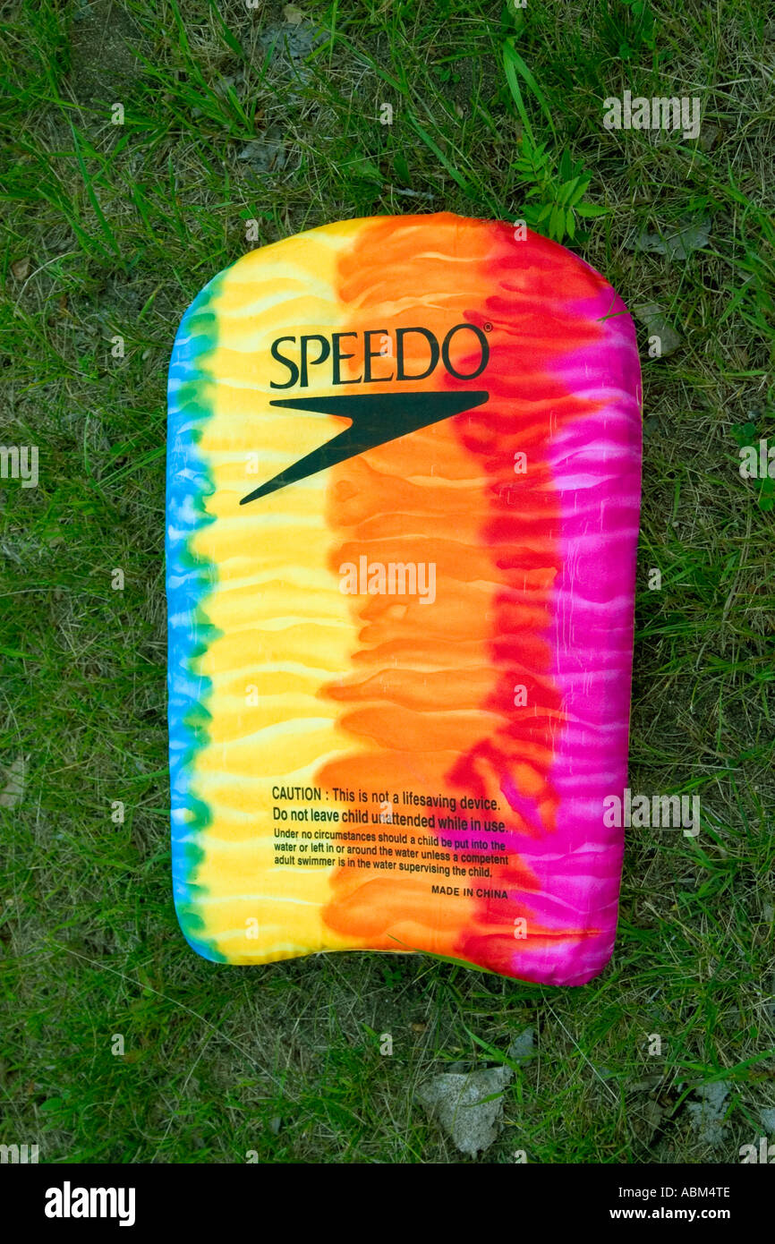 Rainbow multicolored Speedo swimming kickboard. St Paul Minnesota MN