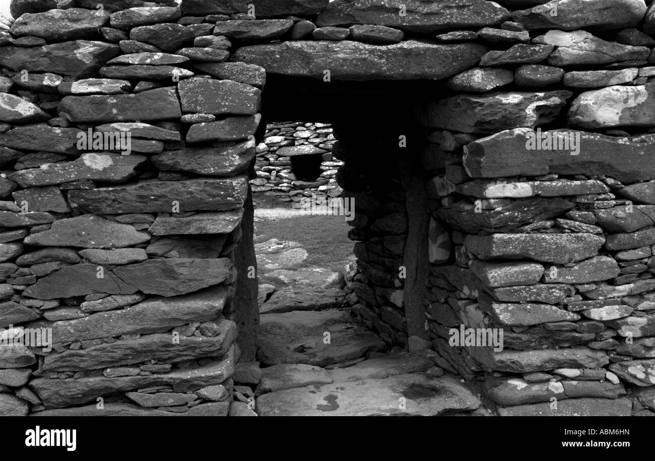 Old stone doorway Black and White Stock Photos & Images - Alamy