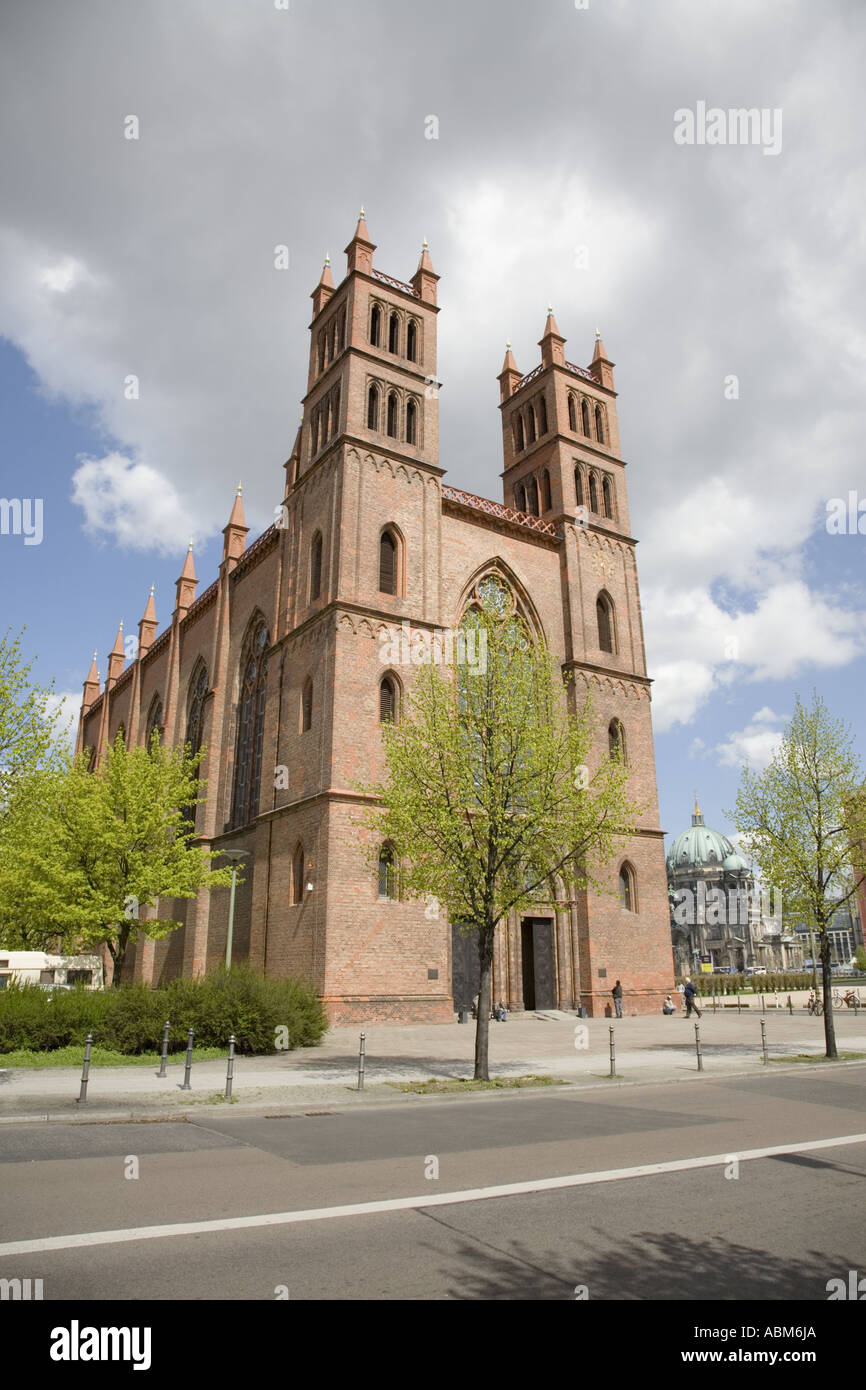 Friedrichswerdersche Kirche (Church) and Schinkel Museum, Berlin Germany Stock Photo