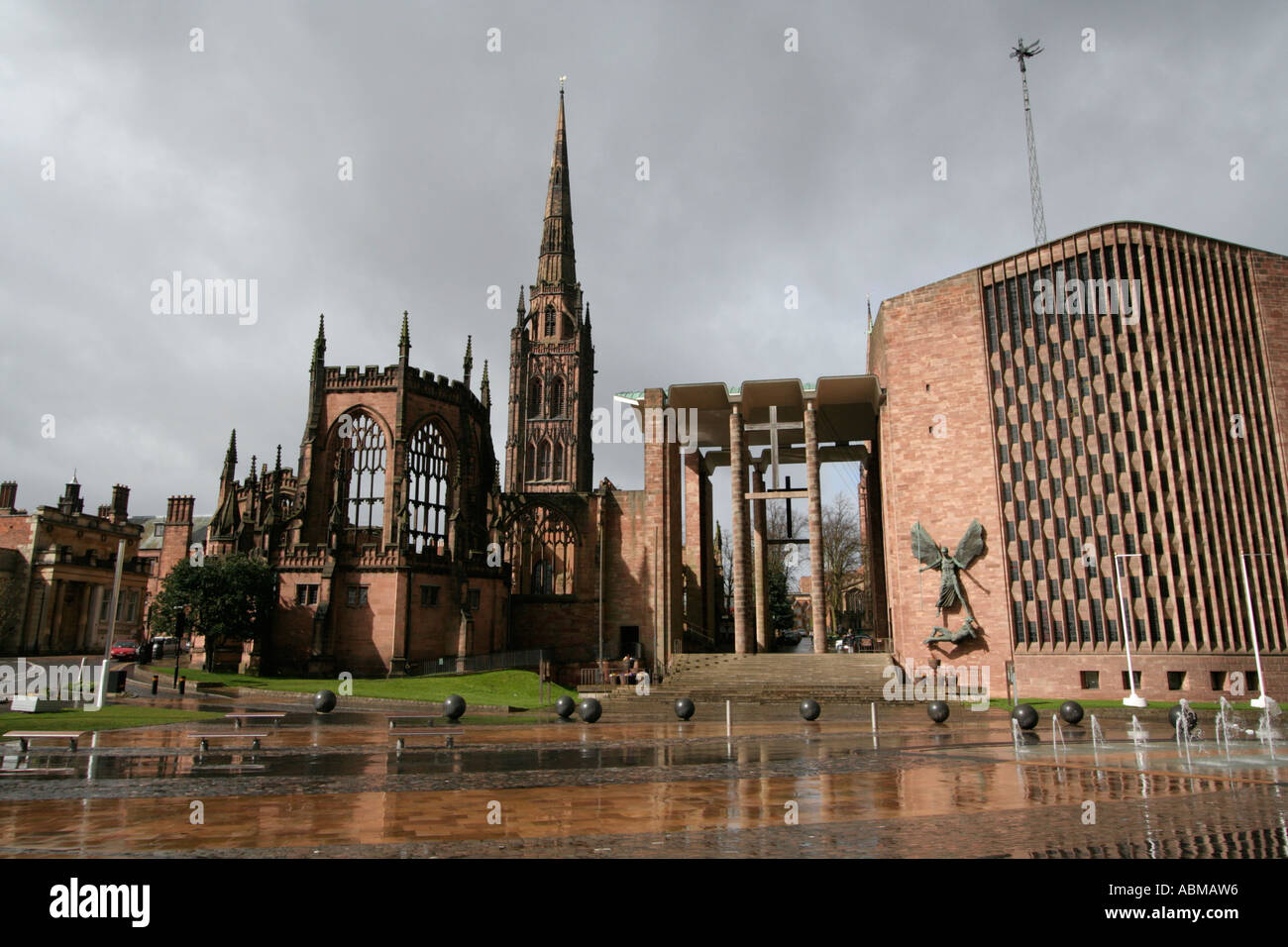 Coventry Cathedral, also known as St. Michael's Cathedral old ruins and