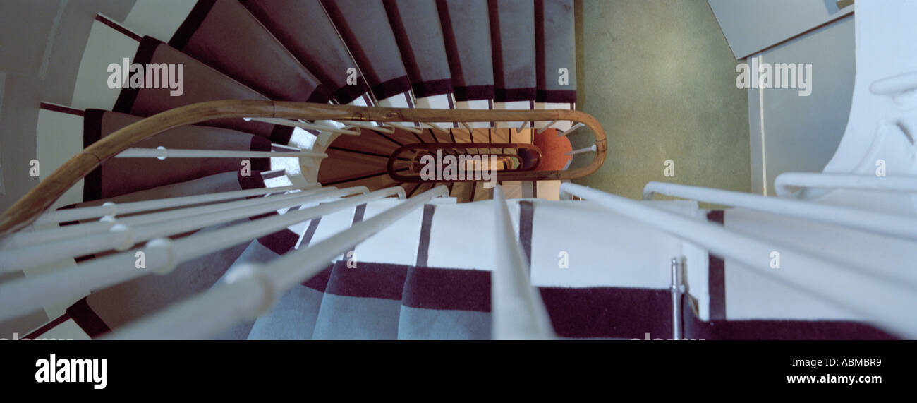 Picture of Hotel spiral staircase Stock Photo - Alamy