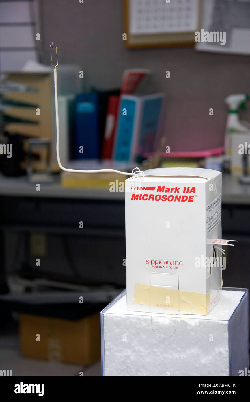 Radiosonde sensor that is launched with a weather balloon at the