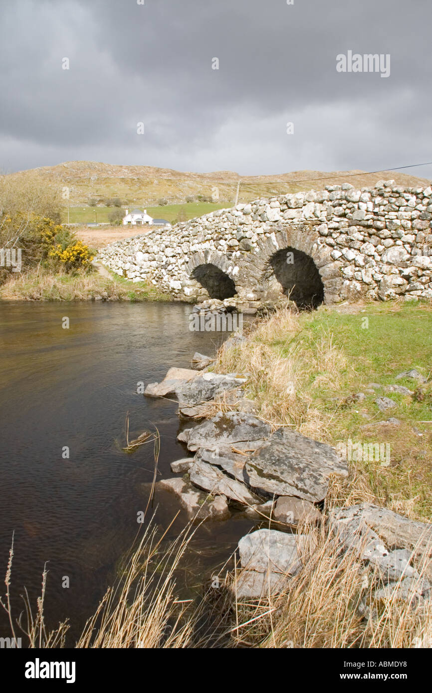 Quiet Man bridge  Oughterard  Connemara  Ireland Stock Photo