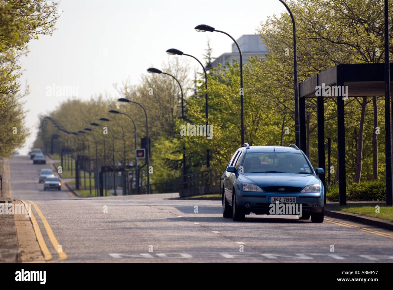 Central Milton Keynes road UK cars driving Central Milton Keynes, the