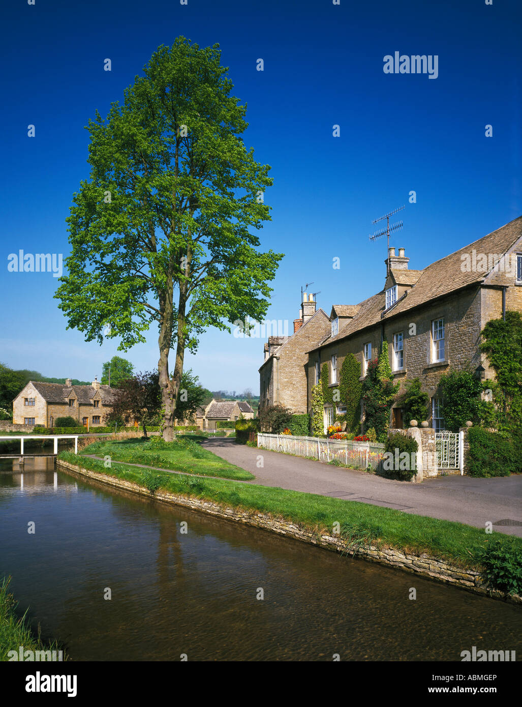 Lower Slaughter Gloucestershire England UK Stock Photo Alamy