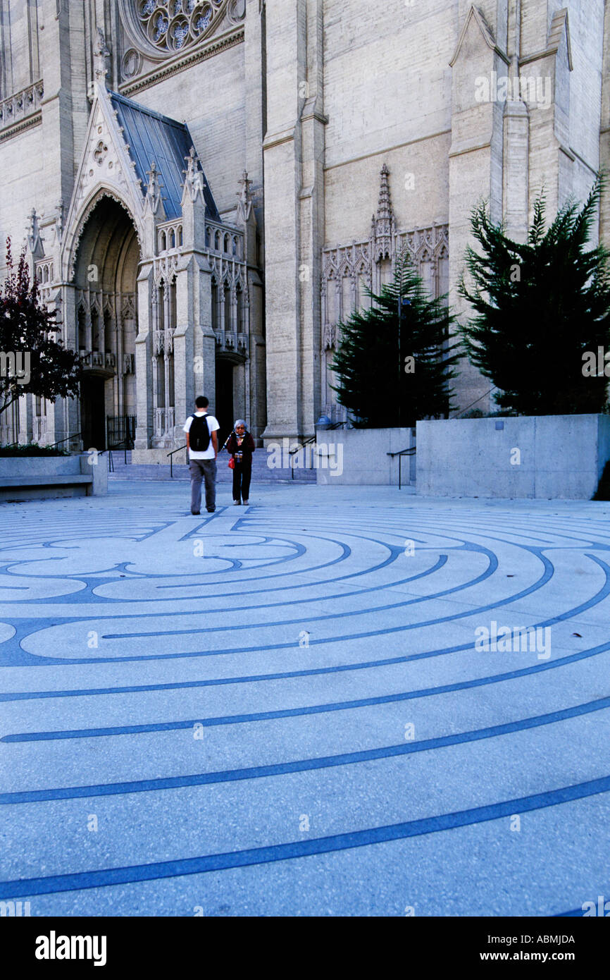 Grace cathedral labyrinth san francisco hi-res stock photography and ...