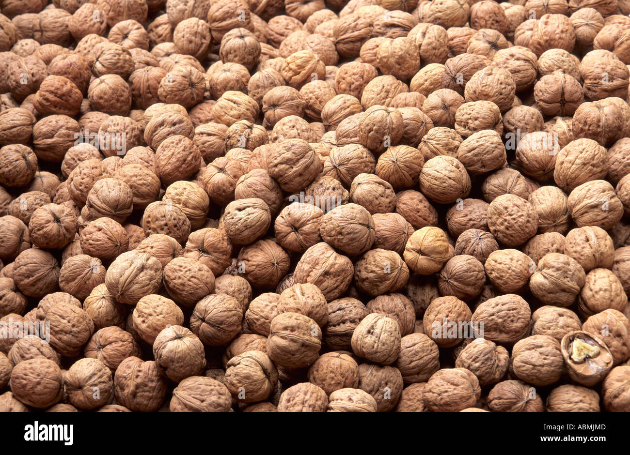Walnuts for sale at a market stall. Madeira Stock Photo Alamy