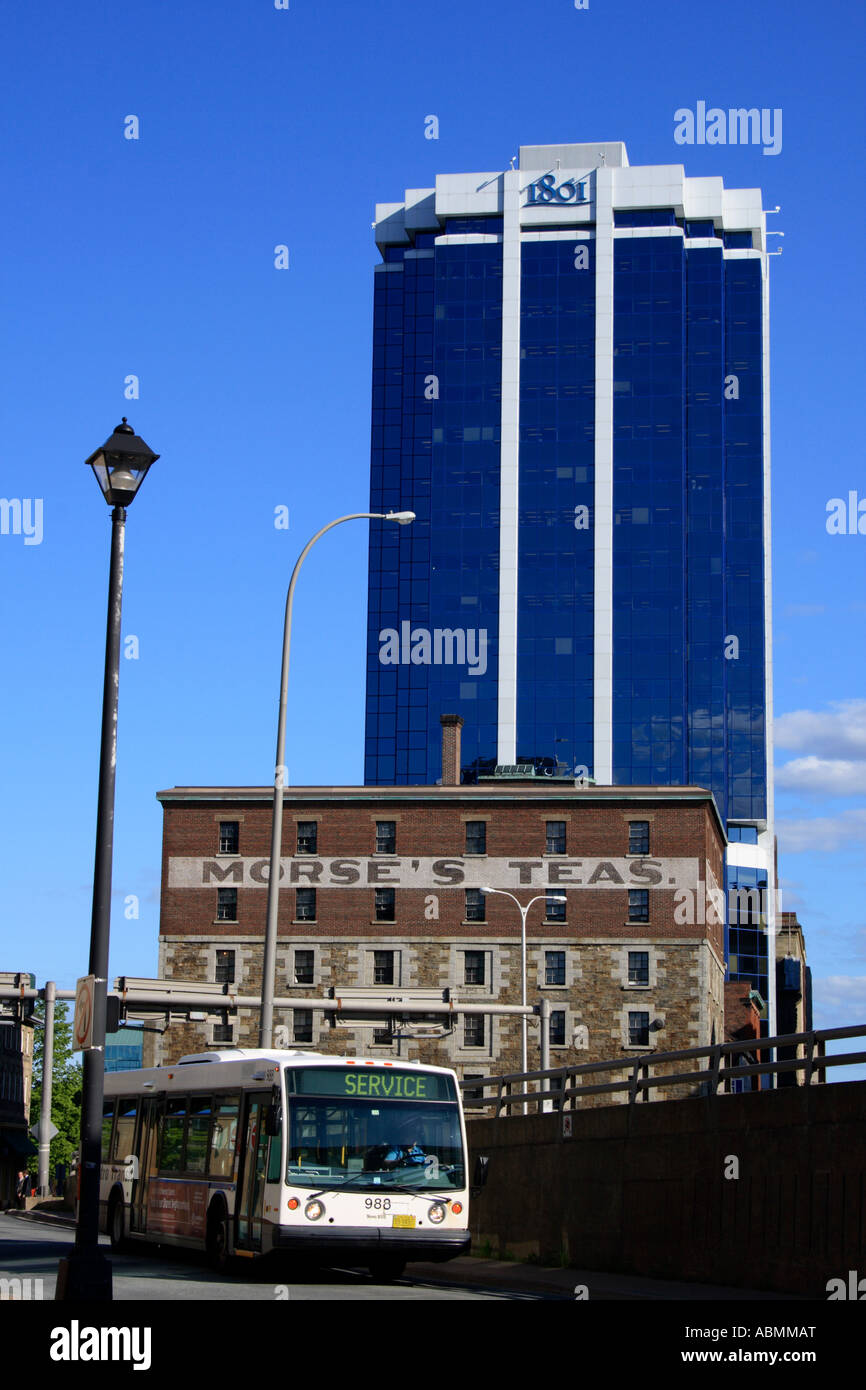 Halifax historic properties district and skyscraper, Nova Scotia, NS, Canada, North America. Photo by Willy Matheisl Stock Photo