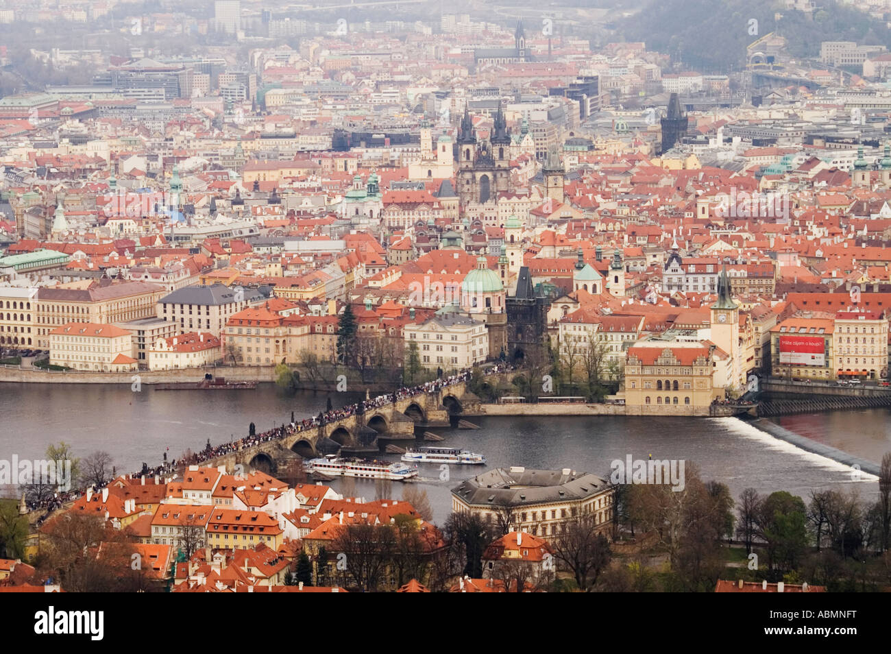 Praha View Panoramic view prague charles bridge hi-res stock photography and ...