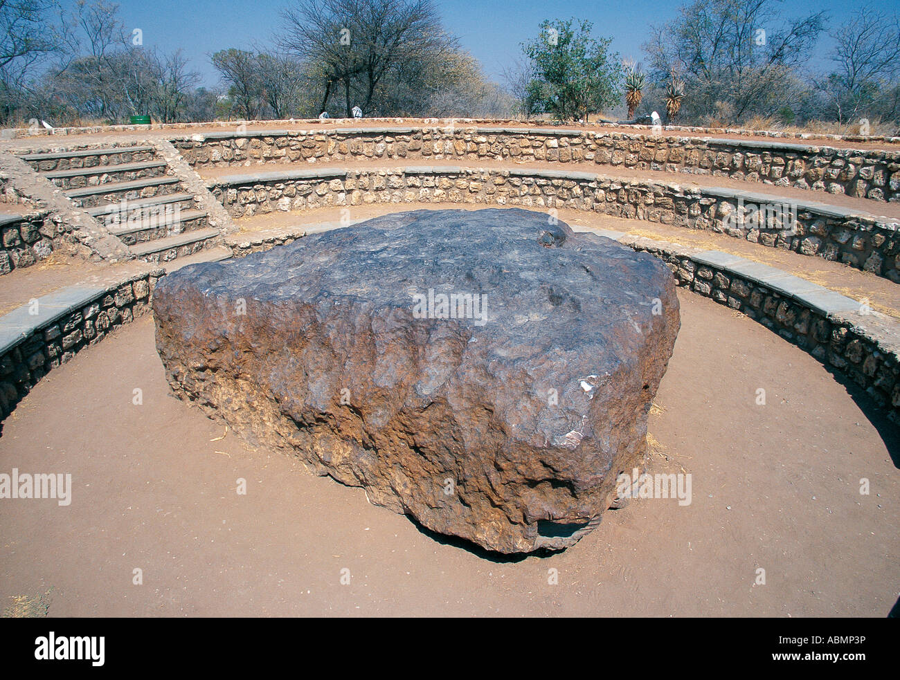 Fifty 50 ton Hoba Meteorite Grootfontein Namibia Stock Photo
