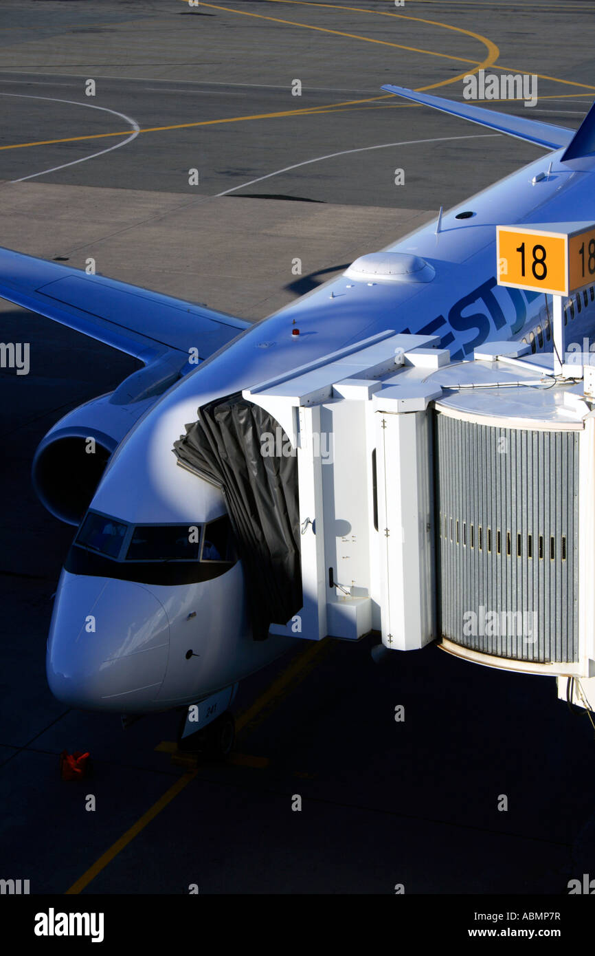 plane parking at Stanfield Airport, Halifax, Nova Scotia, Canada, North