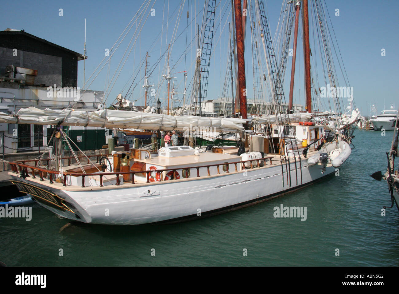 The Schooner Western Union in Key West, Florida Canvas Print by The Titled  Flamingo