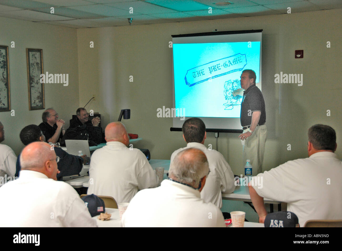 Training school for approved softball umpires for ASA in the USA