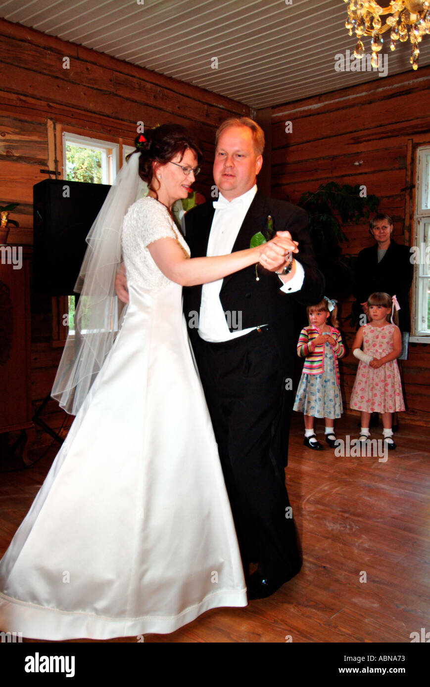 bridal pair dancing wedding walz MR Stock Photo
