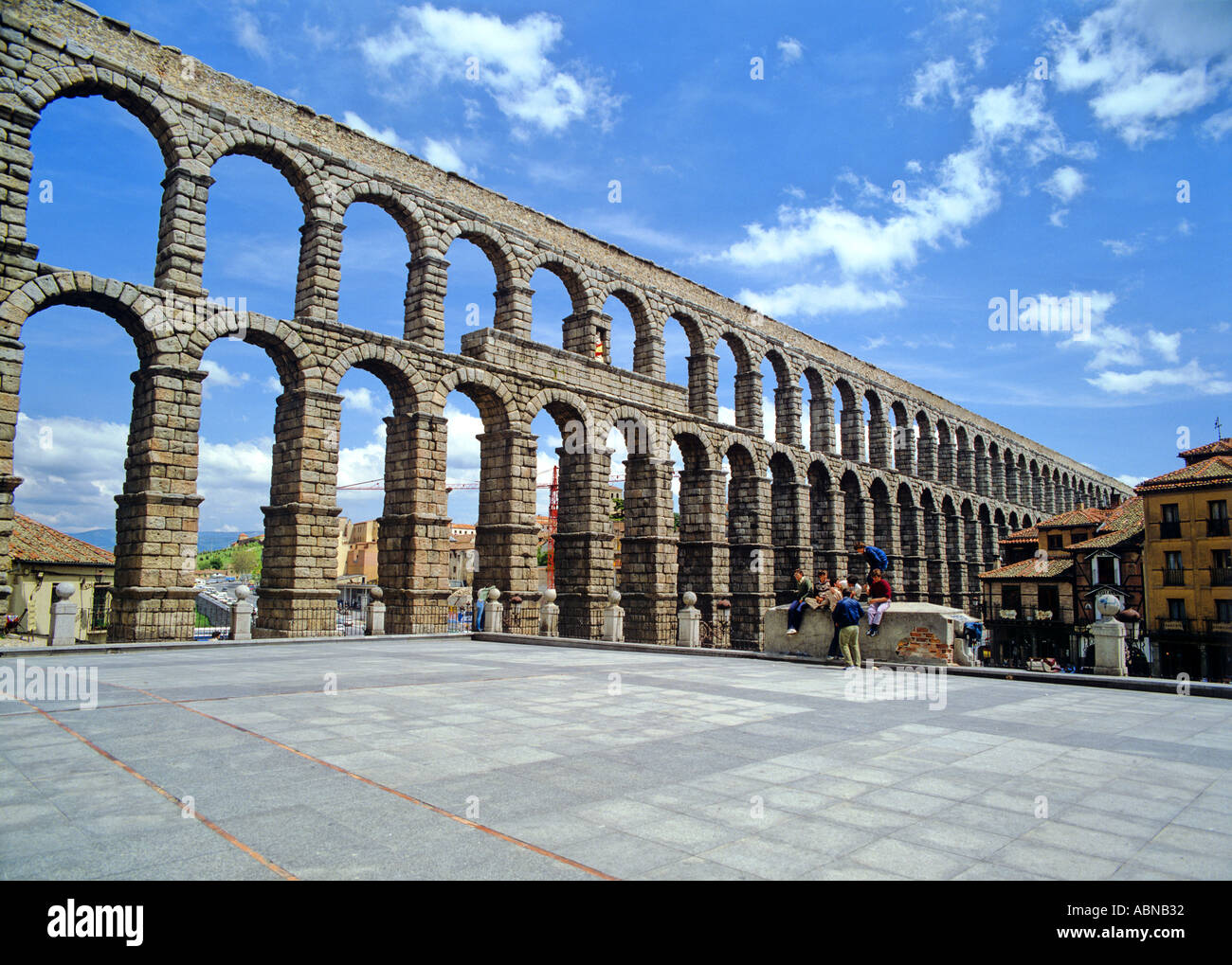 The Aqueduct of Segovia in Segovia Spain Stock Photo - Alamy