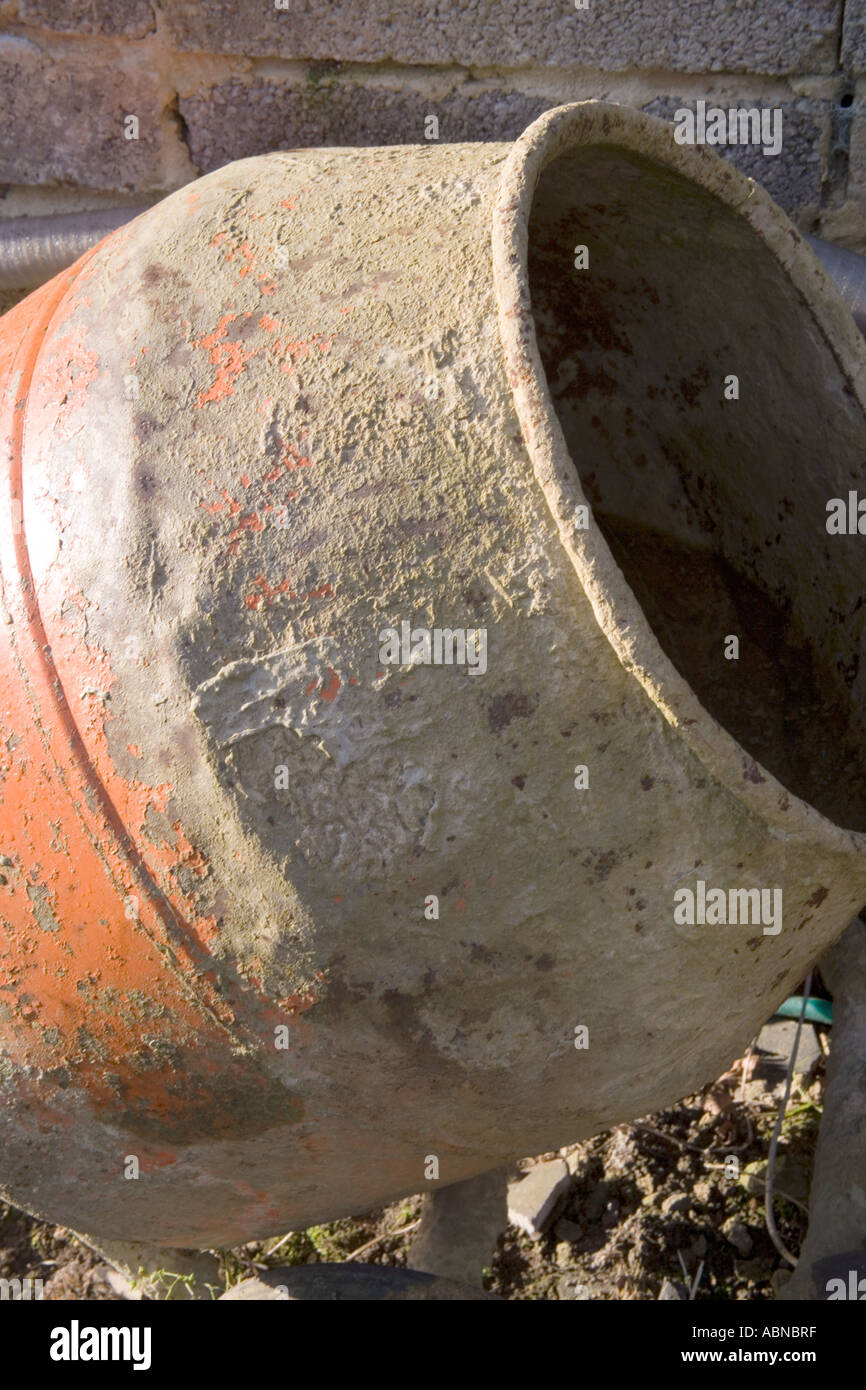 cement mixer in slad gloucestershire Stock Photo