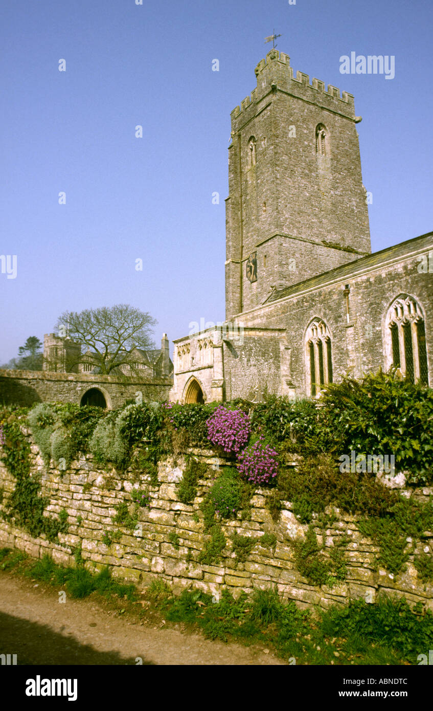 Devon Rogus village church Stock Photo Alamy