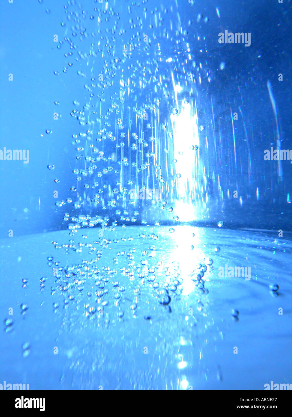 blue mineral water Stock Photo Alamy