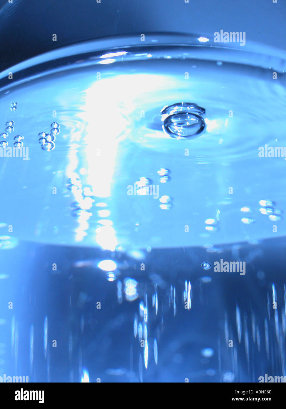 blue mineral water Stock Photo Alamy