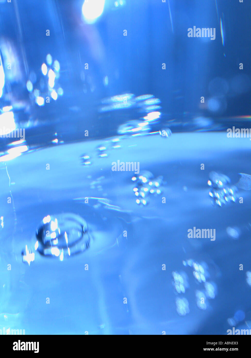 blue mineral water Stock Photo Alamy