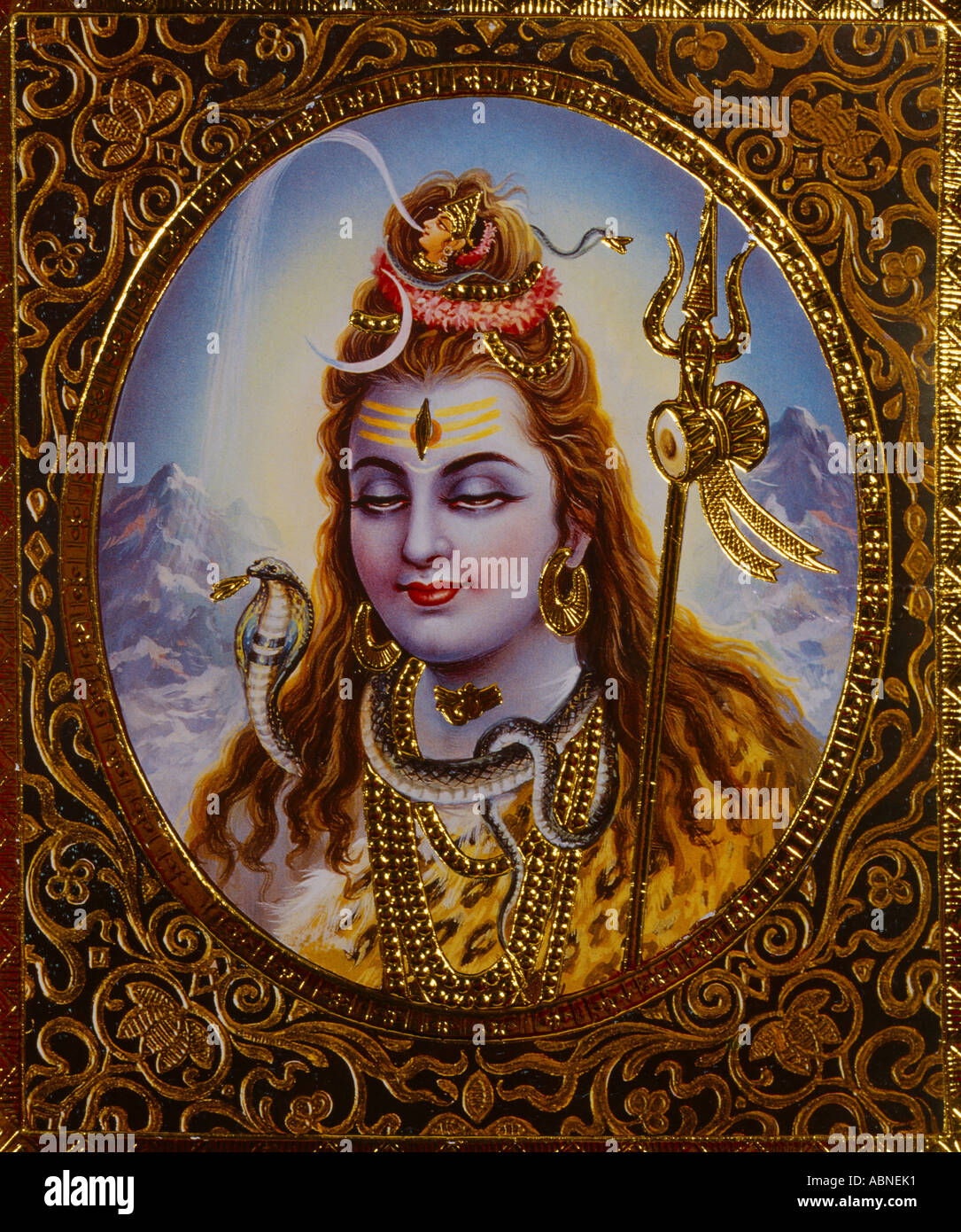 Shiva Hindu Goddess Stock Photo