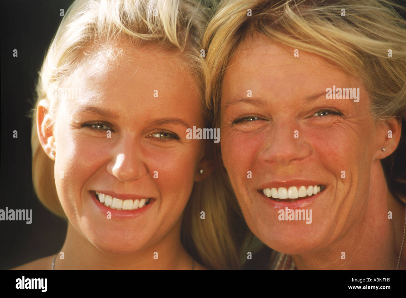 Mother and daughter on sunny day in Sweden Stock Photo Alamy