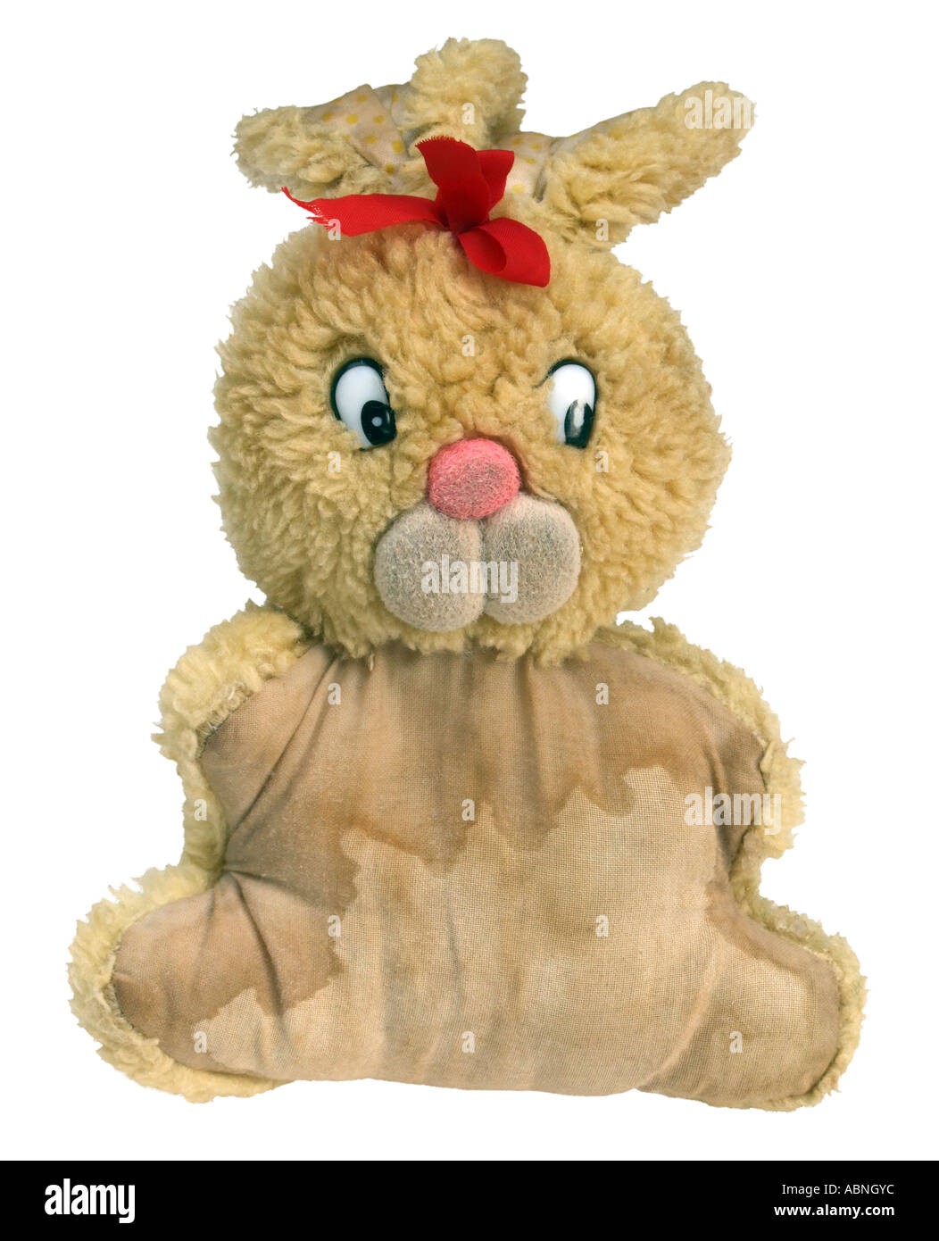 Stuffed toy bunny rabbit on a white background Stock Photo - Alamy
