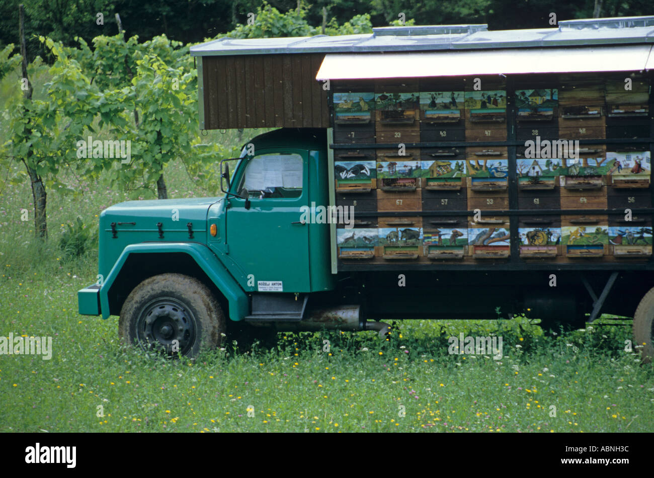 Honey Truck Slovenia Stock Photo Alamy