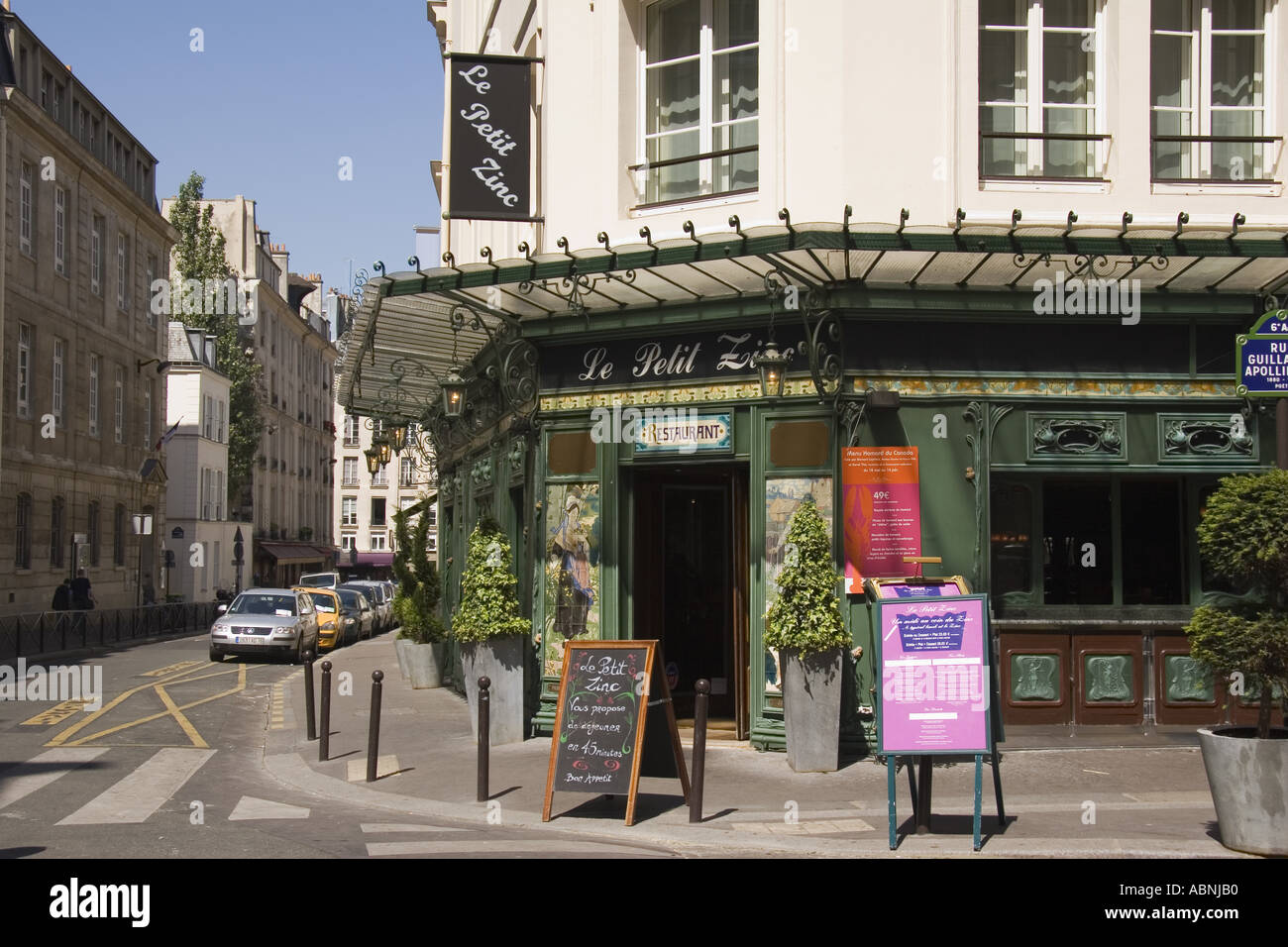 Le Petit Zinc cafe in St Germain des Pres Paris France Stock Photo Alamy