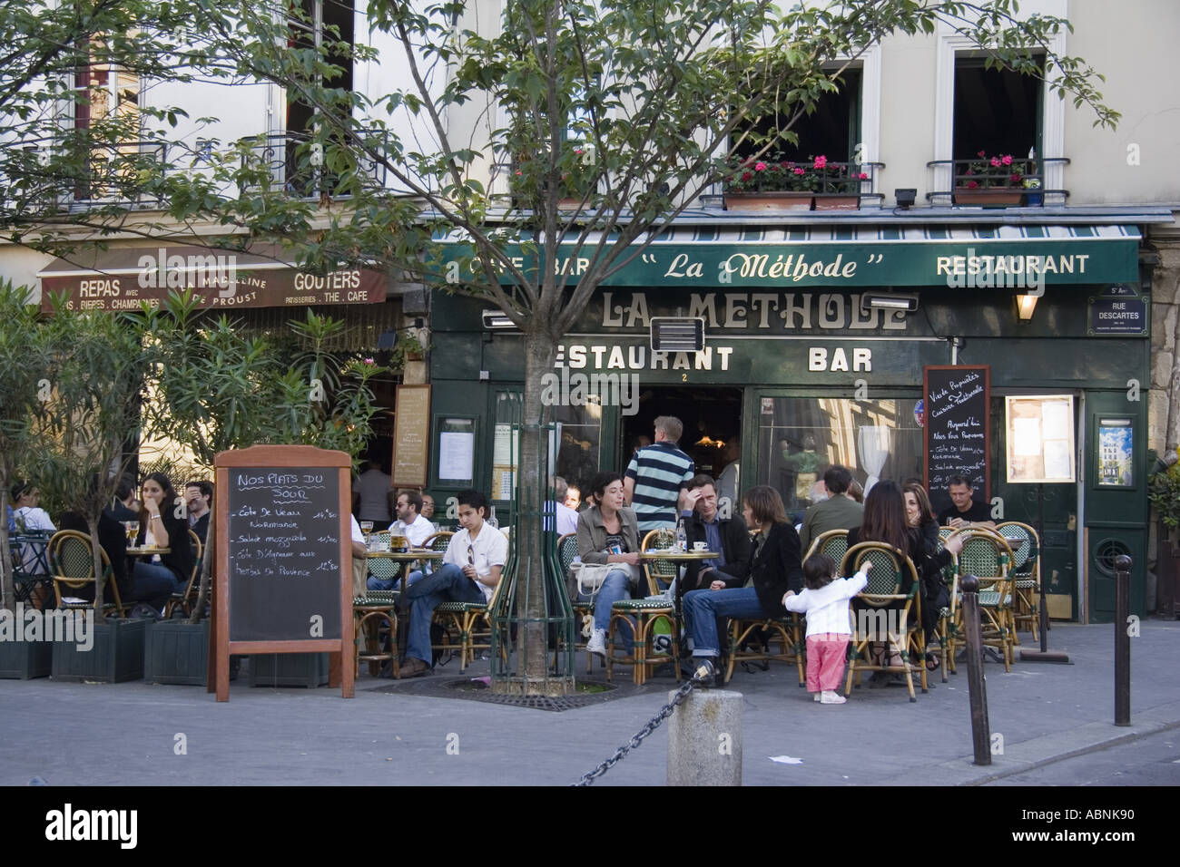La Methode cafe on Place Larue Paris France Stock Photo - Alamy
