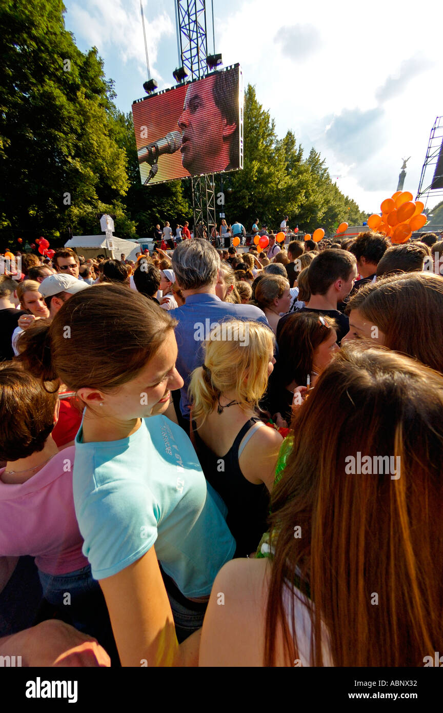 Live 8 Concert in Berlin Germany on July 2 2005 Stock Photo - Alamy