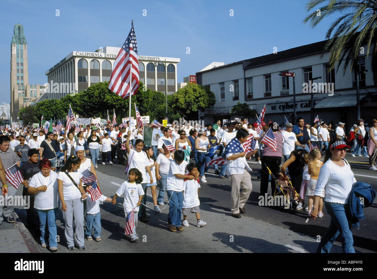 The Great Immigration March on May 1, 2006 in Los Angeles, California