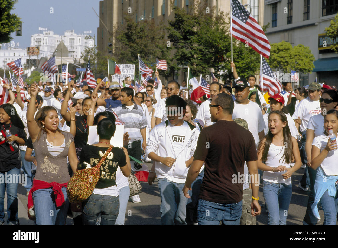 The Great Immigration March on May 1, 2006 in Los Angeles, California ...