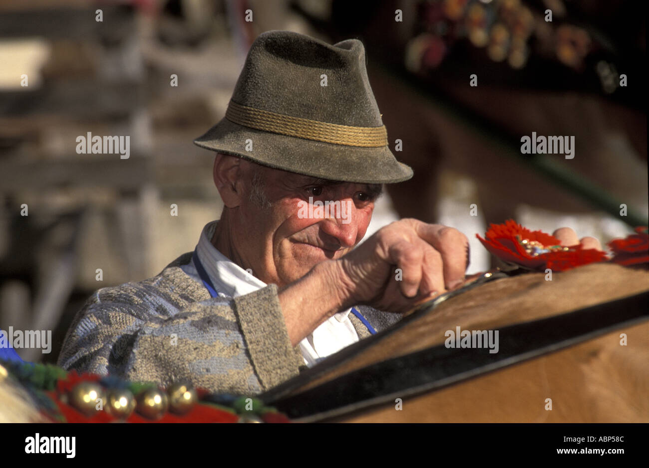 Peasant man with horse hi-res stock photography and images - Alamy